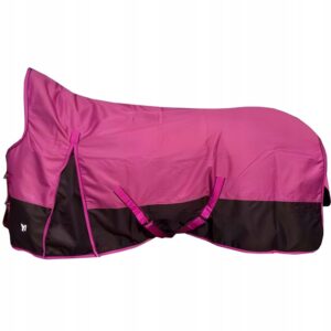 Derka padokowa różowa dla konia przeciwdeszczowa