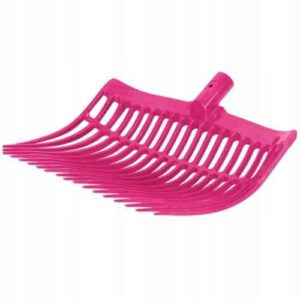 Widły różowe do stajni do trocin obornika bardzo mocne