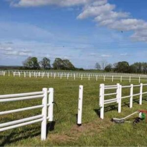 Podwójna brama ogrodzenia EquiSafe ogrodzenie dla koni plac do jazdy