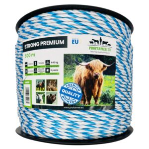 Plecionka do ogrodzeń elektrycznych STRONG PREMIUM 5 mm 500 m