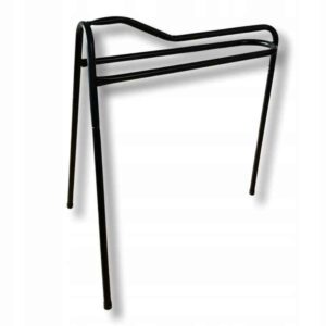 Metalowy stojak na siodło czarny