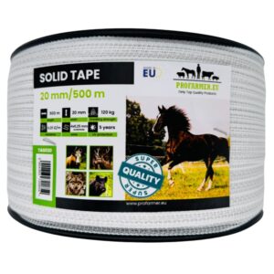 Taśma do pastucha elektrycznego 20 mm 500 m SOLID – rolka