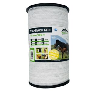 Taśma do pastucha elektrycznego 40 mm 200 m STANDARD – rolka