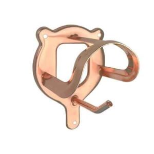 Metalowy wieszak na ogłowie rosegold