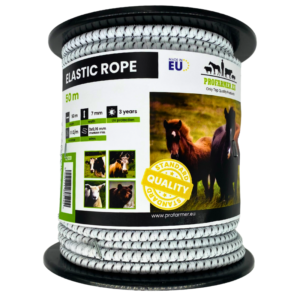 elastyczna lina do ogrodzeń elektrycznych 50 m 7 mm