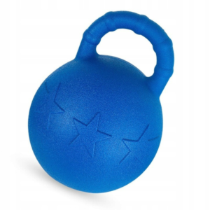 piłka dla konia do boksu niebieska