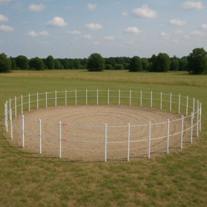 Lonżownik dla koni 20m na słupkach equisafe