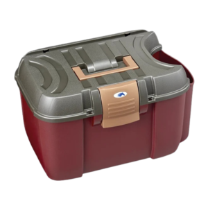 Skrzynka na szczotki dla konia bordowa