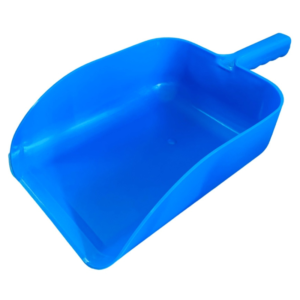 niebieska szufelka do paszy 3 kg miarka do zboża dla koni