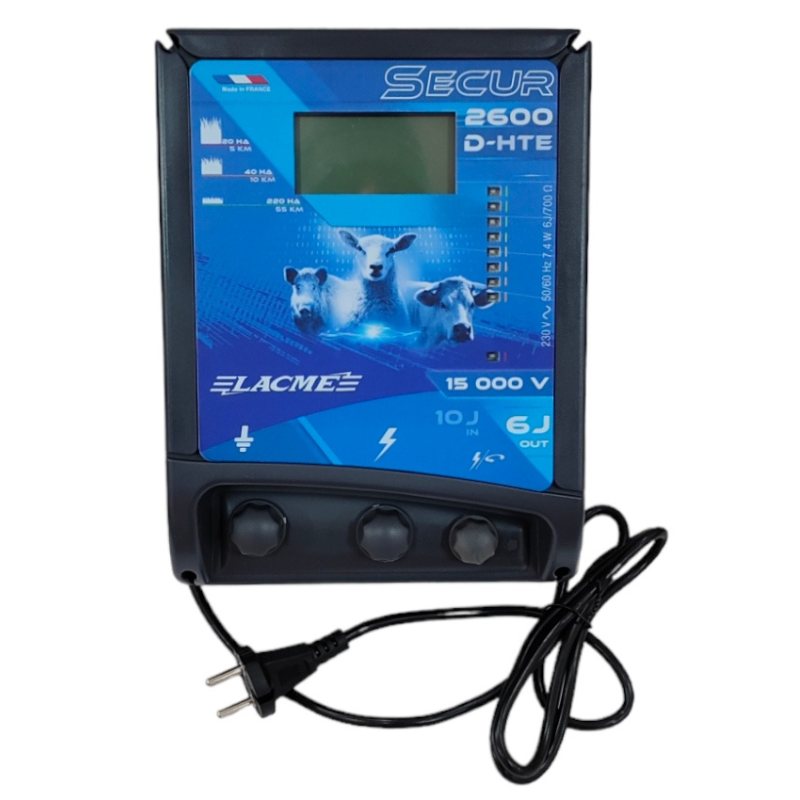 Elektryzator sieciowy do pastucha 6 J SECUR 2600 D HTE - 15000 V z wyświetlaczem - obrazek 2
