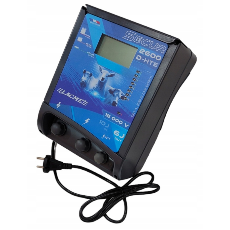 elektryzator sieciowy secur 2600 6 j wyświetlacz