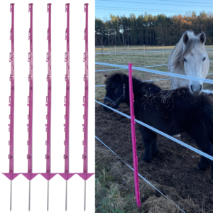 Komplet wysokich słupków dla koni plastikowe