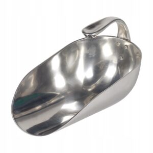 szufelka aluminiowa do paszy z uchwytem 1l
