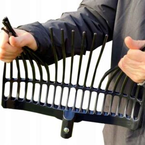 widły plastikowe do sprzątania boksu czarne