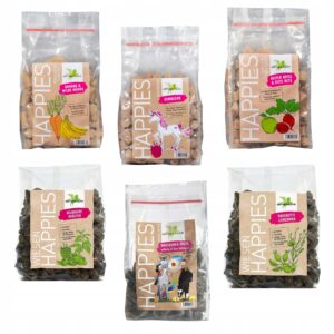 naturalne smakołyki dla koni mix smaków zestaw